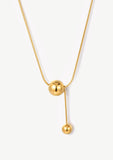 Double Beaded  Pendant Necklace