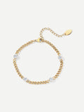 Brilliant Curb Armband Gold