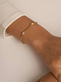 Brilliant Curb Armband Gold