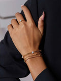 Brilliant Curb Armband Gold