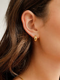 Modern Bean Ohrringe Gold