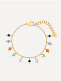 Bunt Stone ARMBAND Gold
