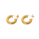 Cruz Twisted Hoop Ohrringe