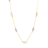 Delicate Pearl Kette Gold