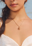 Brown Oval Pendant Kette
