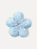 Cream Blossom Blue Scrunchie
