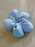 Cream Blossom Blue Scrunchie
