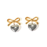 Heart Bow Ohrringe