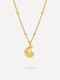 Moon Shell Kette Gold