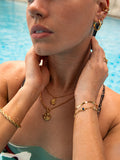 Moon Shell Kette Gold