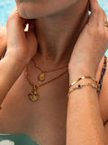 Moon Shell Kette Gold