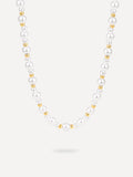 Beaded Pearl Kette Gold