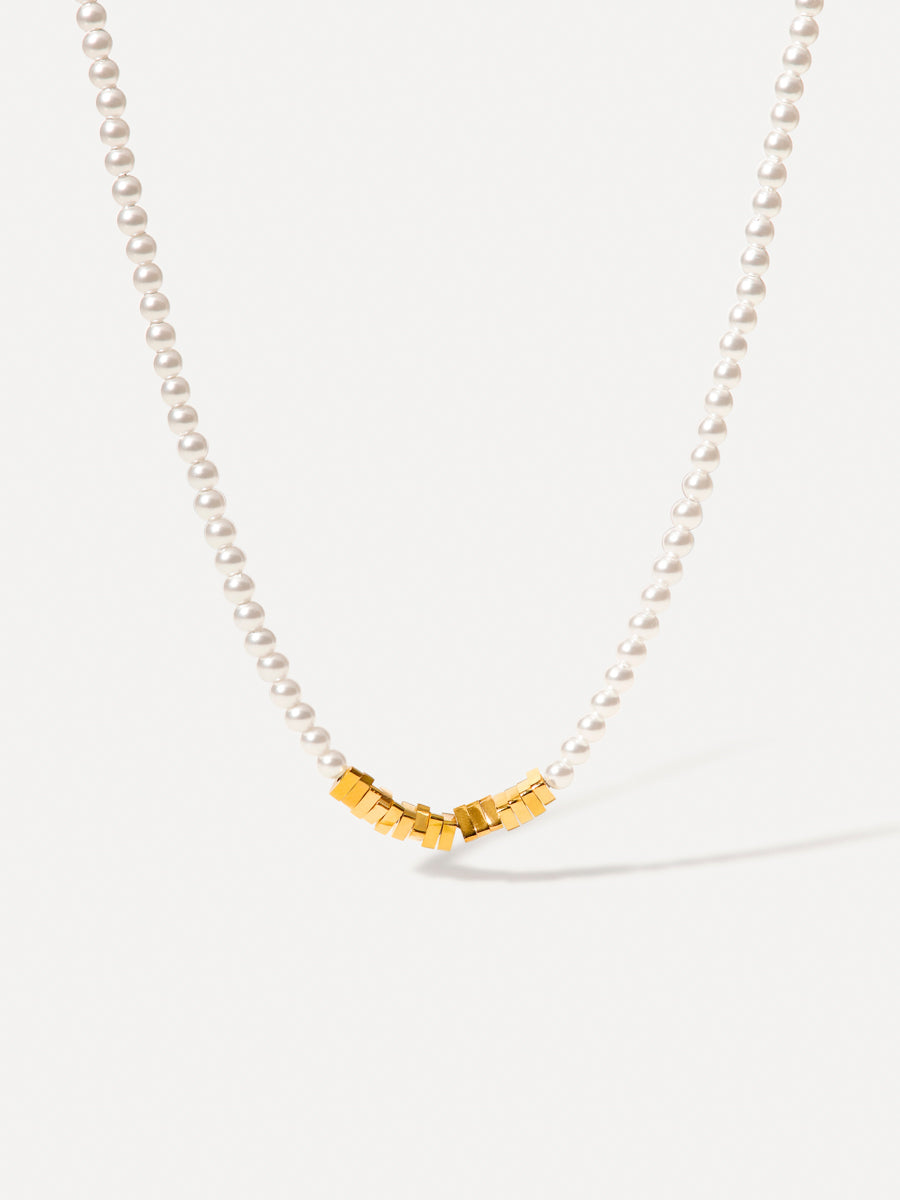 Fragments Pearl Kette Gold