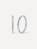 24mm SLIM HOOP MEDIUM OHRRINGE SILBER
