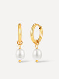 Modern Pearl Small Ohrringe Gold