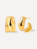 Flowing Arch Ohrringe Gold