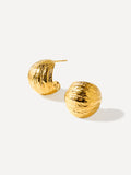 Hammered Glow Ohrringe Gold