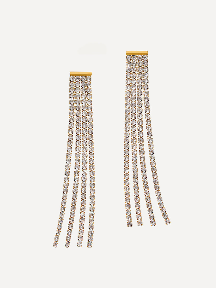 Dazzling Flow Ohrringe Gold