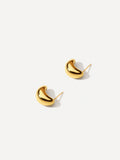 Modern Bean Ohrringe Gold