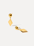 Modern Geometric Ohrringe Gold