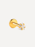 Celestial Solitaire Star Titan Piercing Gold