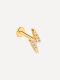 Lightning Bolt Titan Piercing Gold