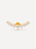 Sparkling Curves Titan Piercing Gold