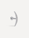 Crescent Moon Titan Piercing Silber