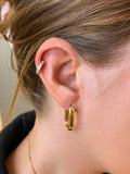 Eternity Glowing Double Hoop Titan Piercing Gold