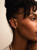 Eternity Glowing Triple Hoop Titan Piercing Silber