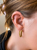 Eternity Plain Gold Double Hoop Titan Piercing Gold