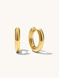14mm SLIM HOOP Small Ohrringe Gold