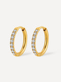 CRYSTALIZED SHINE HOOP Ohrringe Gold-Shopicrush