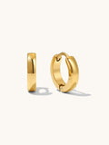 GLOSSY HOOPS Medium Ohrringe Gold