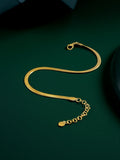Wide Sleek FUSSKETTCHEN Gold-Shopicrush